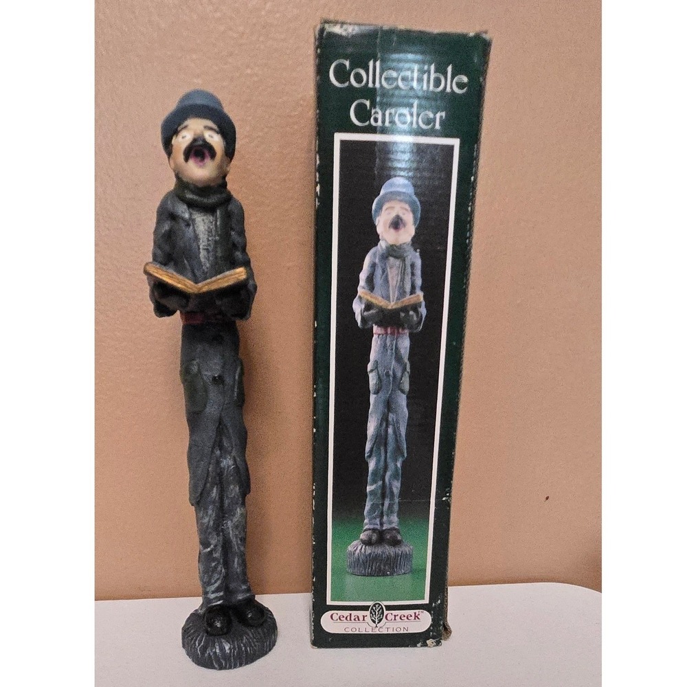 Cedar Creek Collection Collectible Christmas‎ Caroler Figurine 14" Tall w/ Box